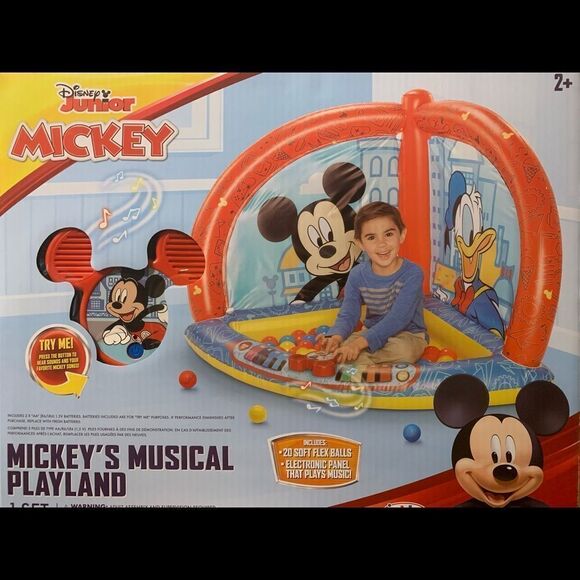 Mickey Mouse Kids Ball Pit with 50 Balls and Music Feature    - Picture 8 of 9